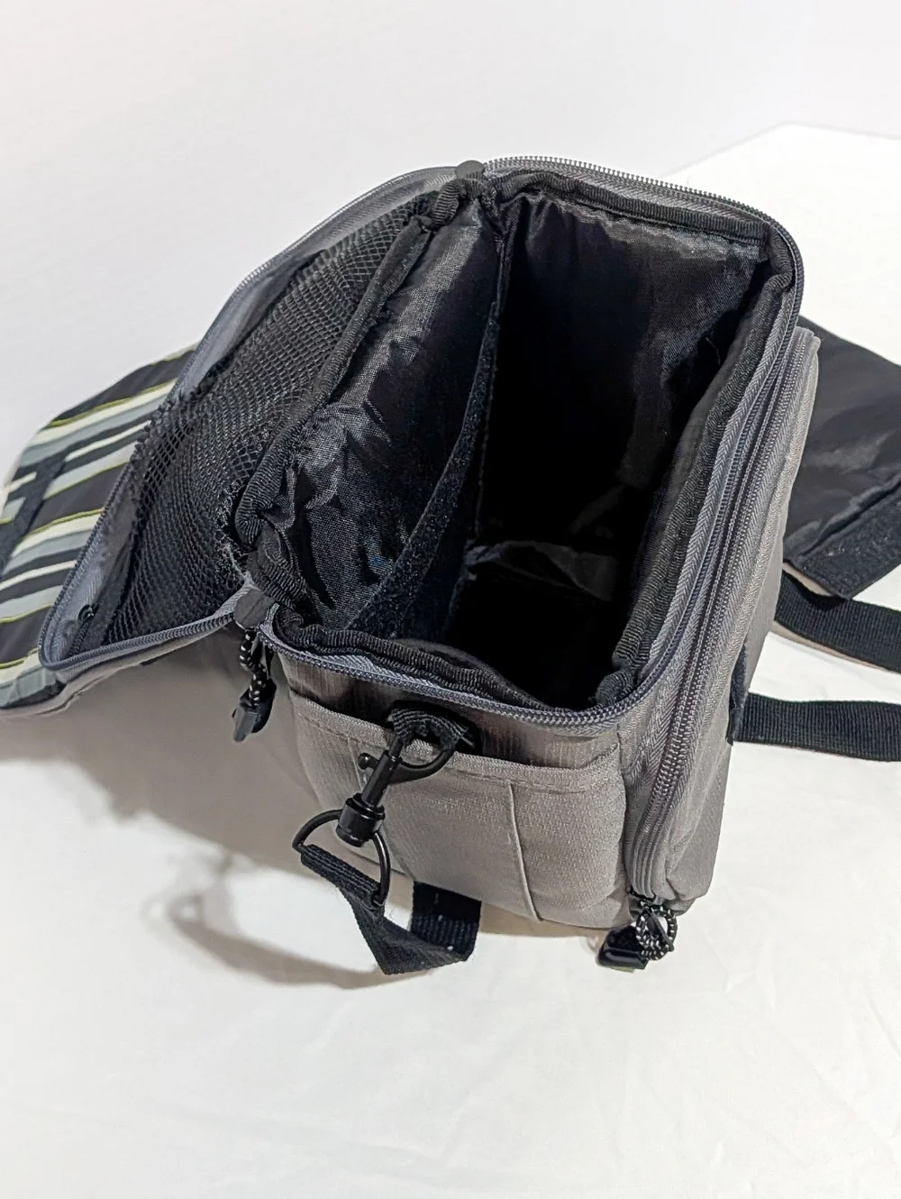 Eddie Bauer Grey Padded Camera Bag Crossbody